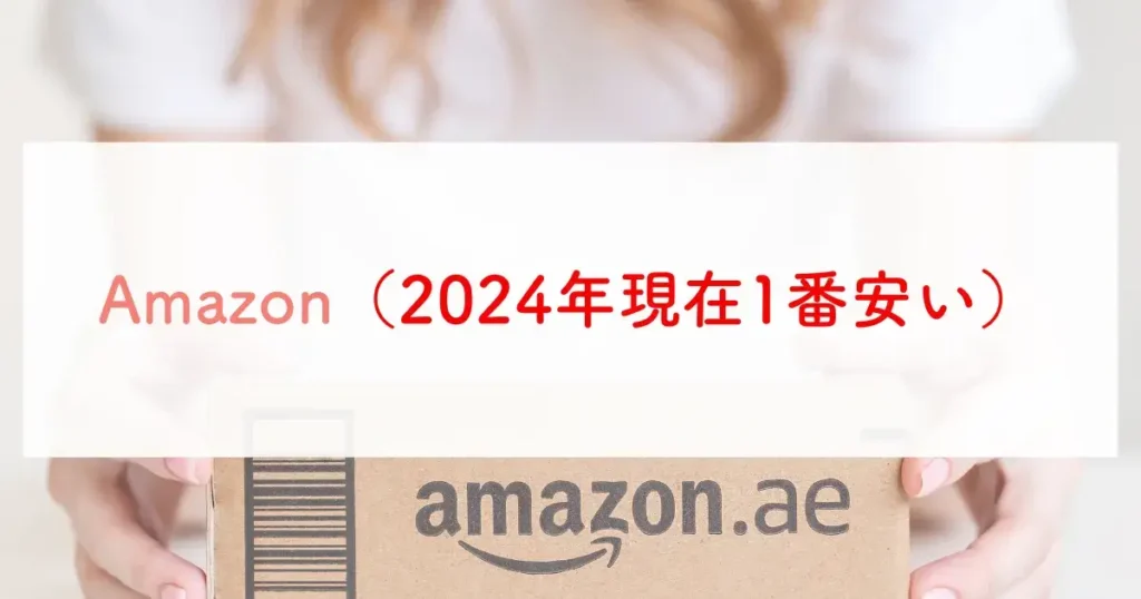 Amazon（2024年現在1番安い）