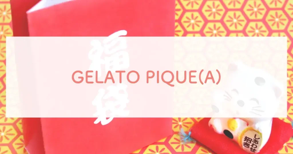 GELATO PIQUE(A)（気温に合わせたコーデをしたい人におすすめ）